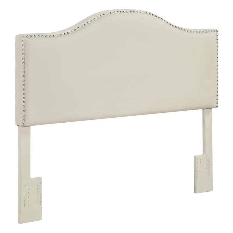 Zoe Cream Pu Headboard - Full/Queen