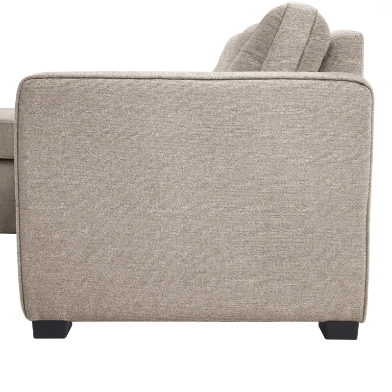 Noah Flippable, Convertible Storage Sleeper Chofa, Tan