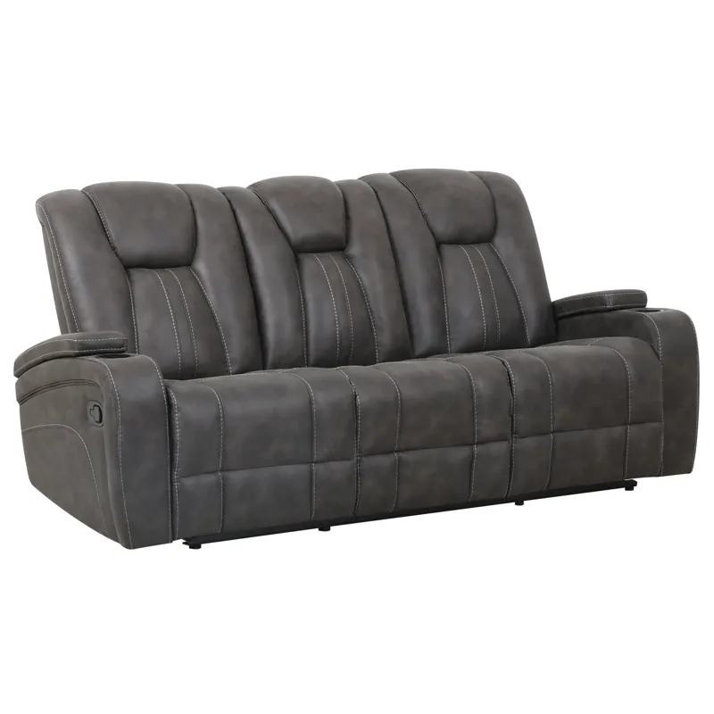 Marlow Charcoal Manual Recliner Sofa