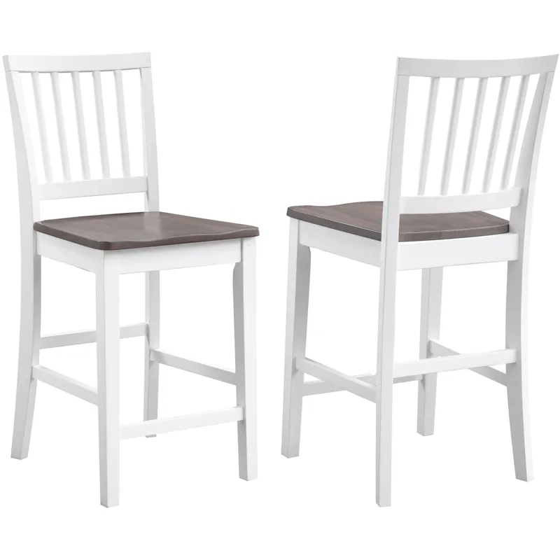 Joplin White Counter Chair