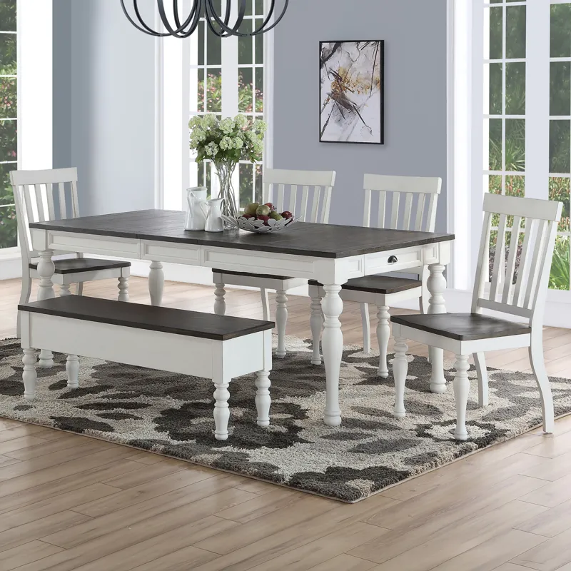 Joanna Two Tone 6-Piece Dining Set
