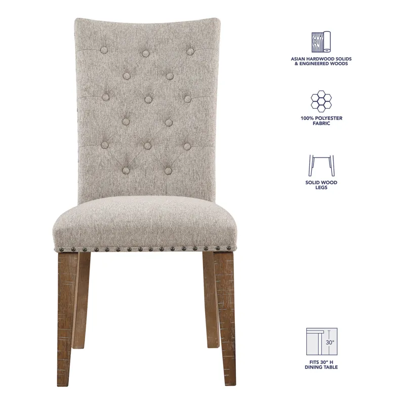 Riverdale Trestle Table W 6 Upholstered Chairs