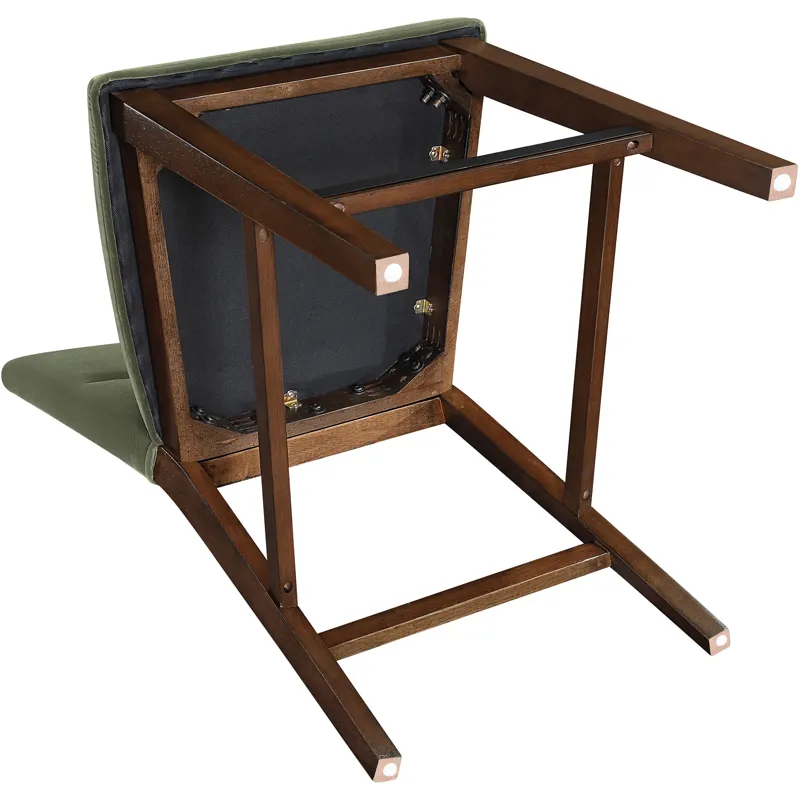Zen Green Velvet Counter Chair