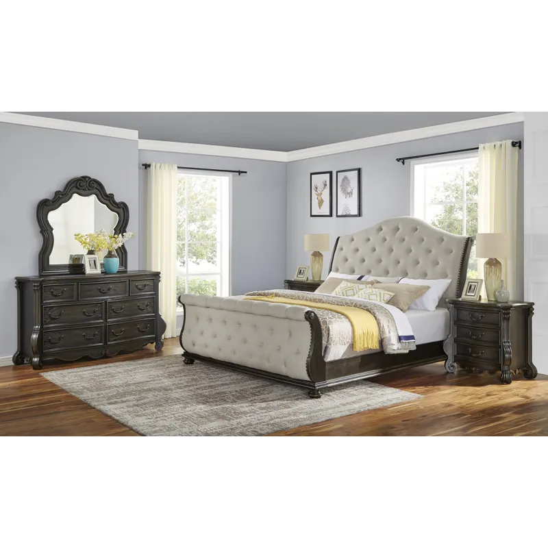 Rhapsody Sleigh 5pc Bedroom Set - Queen