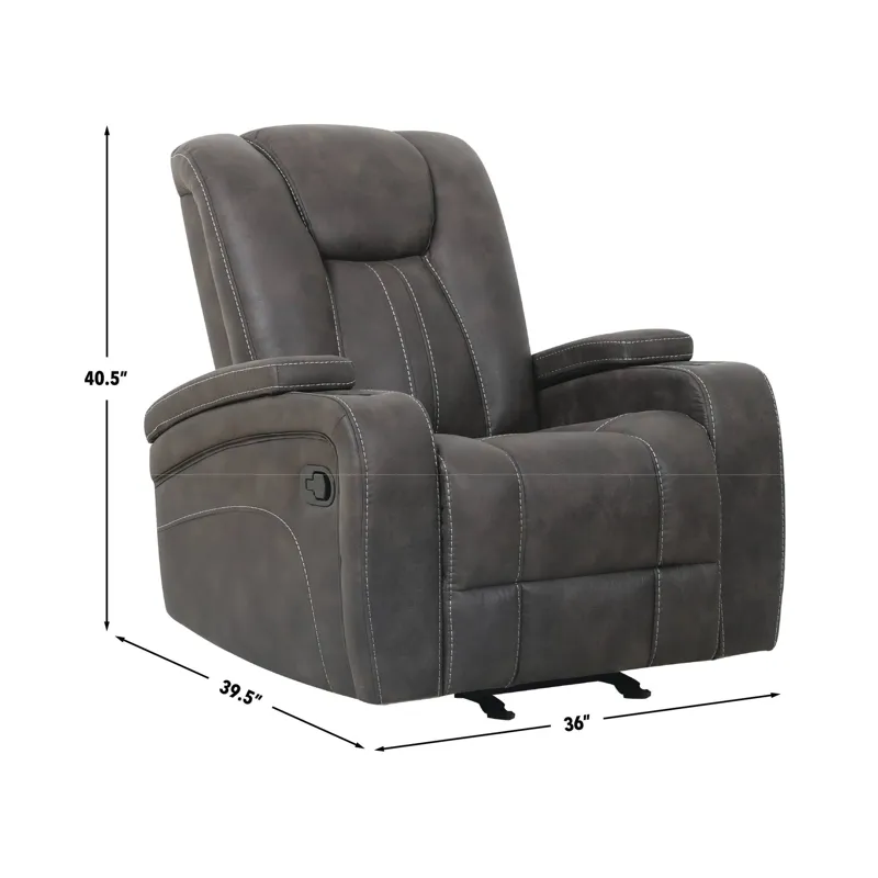 Marlow Charcoal Manual Recliner