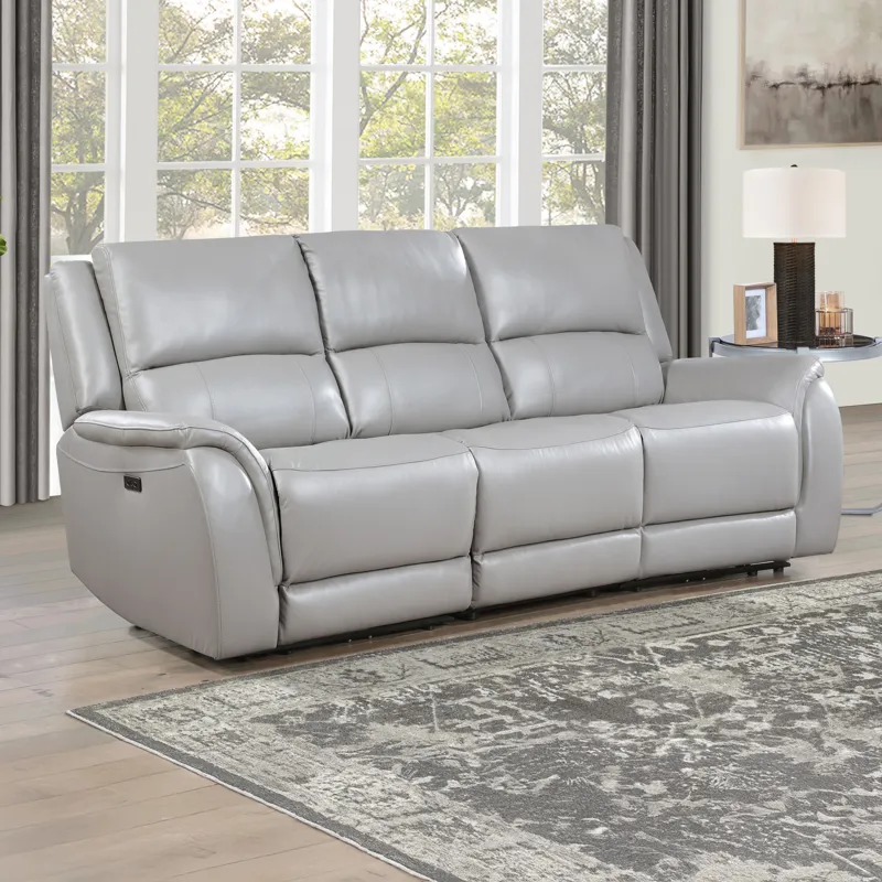 Alexandria Leather Power Reclining Sofa, Living Room Set