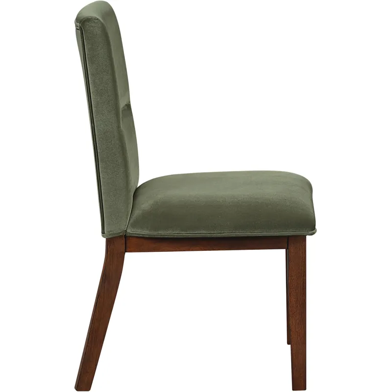 Zen Green Velvet Side Chair