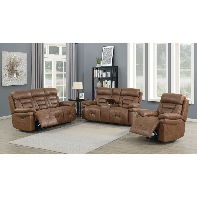 Brock Dual-Power Console Loveseat