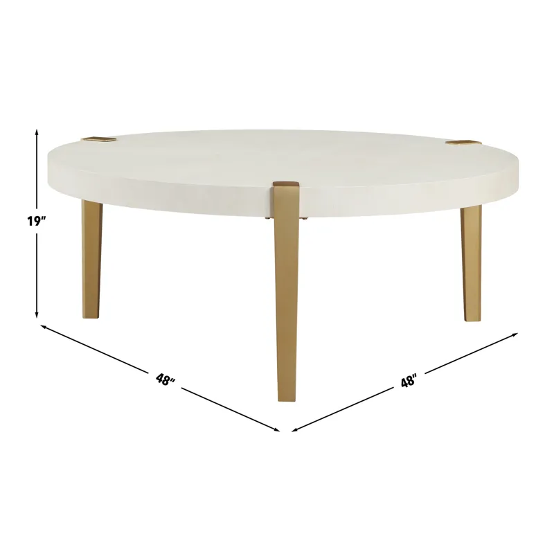 Gracie Coffee Table, White