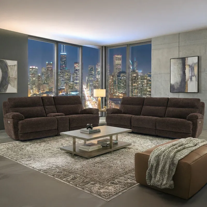 Gatlin Brown 2-Piece Power Reclining Living Room Sectional