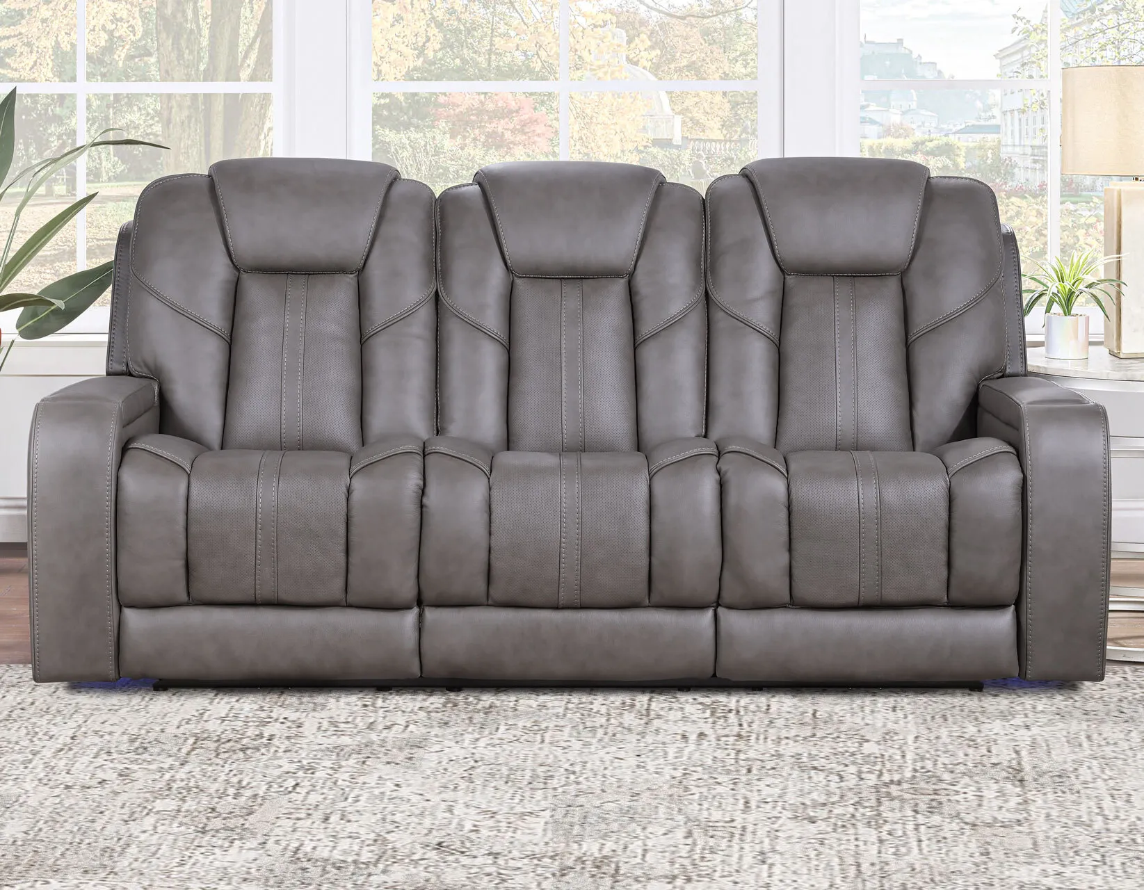 Unavailable: DRISCOLL LEATHER POWER SOFA DAE800S at American