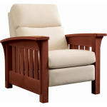 Bow Arm Morris Recliner - Oak