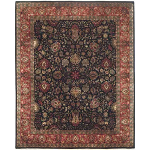 Taj Kashan Navy - 8' x 10'