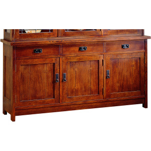 Mission Three-Door Buffet Oak