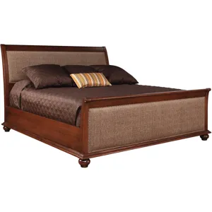 Mt. Morris Upholstered Sleigh Bed, King