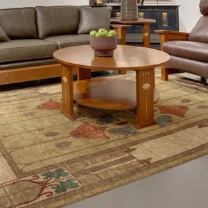 Stickley Designer Rugs Garden Window Rug, Moss 2' 6" X 4'