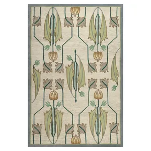 Designer Rugs Rennie Tulip Rug Ivory 4' X 6'