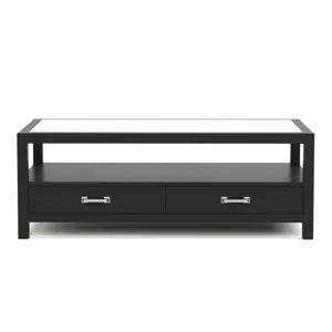 Origins by Stickley Dwyer One-Drawer End Table, Glass Top