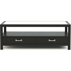 Origins by Stickley Dwyer Rectangular Cocktail Table, Glass Top