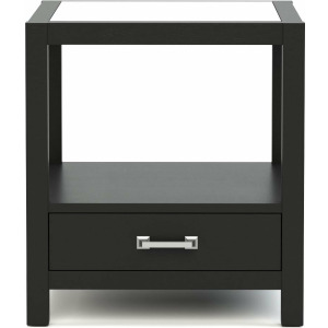 Origins by Stickley Dwyer One-Drawer End Table, Glass Top