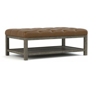 Origins by Stickley Living Room Occasional Origins Tufted Diamond Cocktail Ottoman