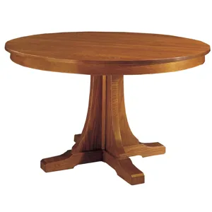 Mission Round Pedestal Dining Table 46