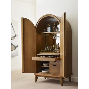 Martine Arced Bar Cabinet
