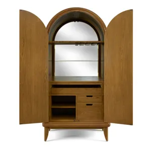 Martine Arced Bar Cabinet
