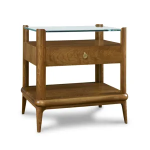 Martine Glass-Top End Table