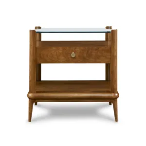 Martine Glass-Top End Table