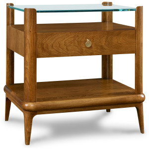Martine Glass-Top End Table