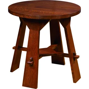 Mission Gus Tea Table Oak
