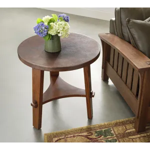 Mission Copper-Top Side Table