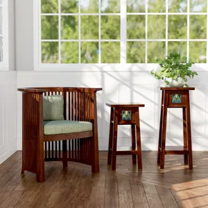 125th Anniversary Collector Series Floral Tile 30-Inch Plant Stand