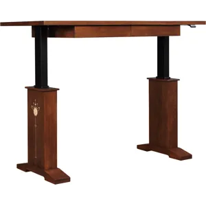 Harvey Ellis Hi-Lo Standing Desk Oak