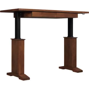 Harvey Ellis Hi-Lo Standing Desk Oak
