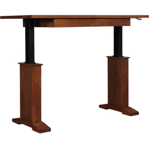 Harvey Ellis Hi-Lo Standing Desk Oak