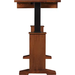 Harvey Ellis Hi-Lo Standing Desk, No Inlay Oak