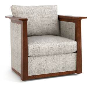 Mission Park Slope Swivel Chair Oak
