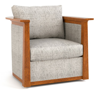 Mission Park Slope Swivel Chair Oak