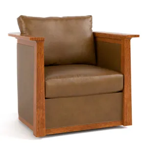 Mission Park Slope Swivel Chair Oak