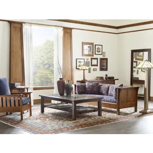 Mission Flip-Top Harvest Table Oak