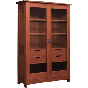 Mission Display Cabinet Oak
