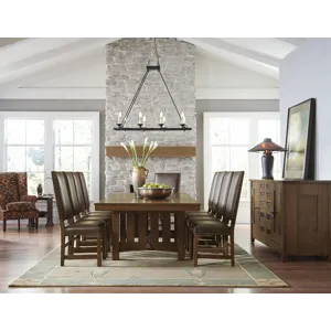 Mission Grande Trestle Table Oak