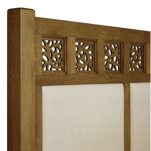 Surrey Hills Upholstered Panel Bed Oak