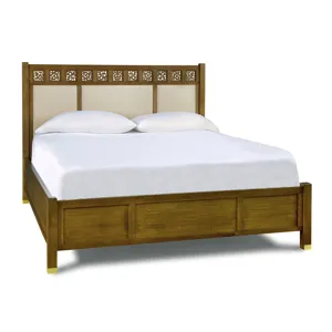 Surrey Hills Upholstered Panel Bed Oak