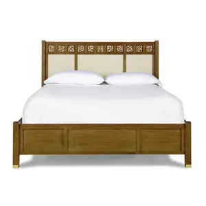 Surrey Hills Upholstered Panel Bed Oak