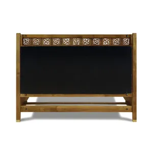 Surrey Hills Upholstered Panel Bed Oak