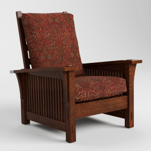 Spindle Morris Chair with Loose Cushion