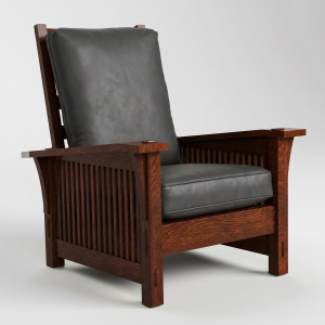Spindle Morris Chair with Loose Cushion